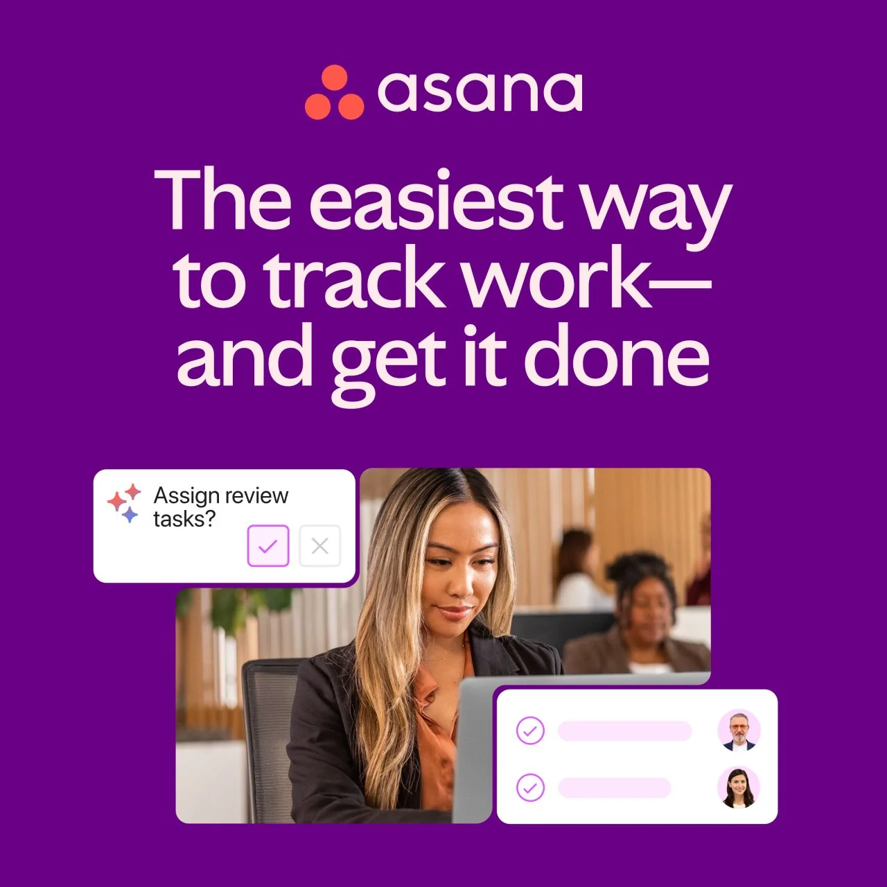 Track your work with Asana