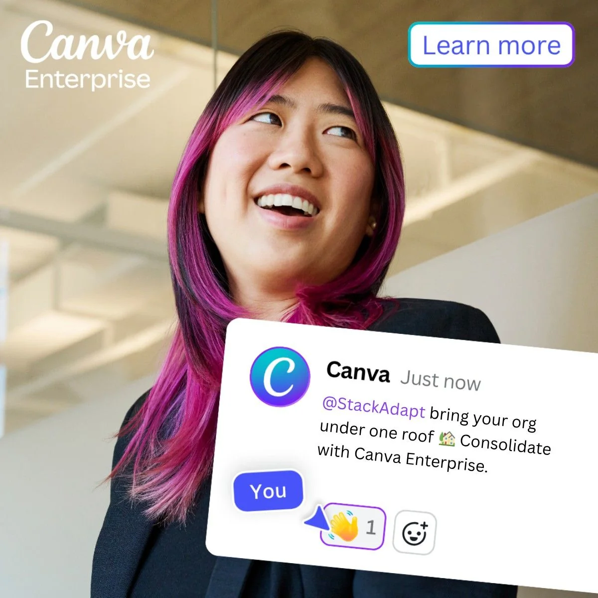 StackAdapt, meet Canva Enterprise.