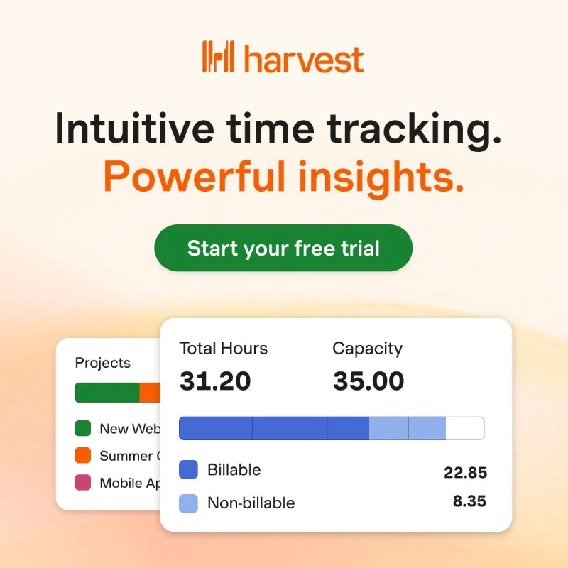 Start tracking time today - for free.
