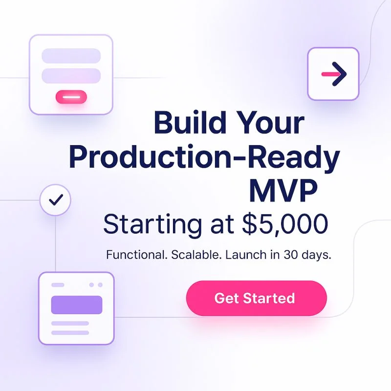 Launch Your MVP in 30 Days — Fixed Price, Real Product. Skip the guesswork and ship something investors and users will love, starting at just $5,000.