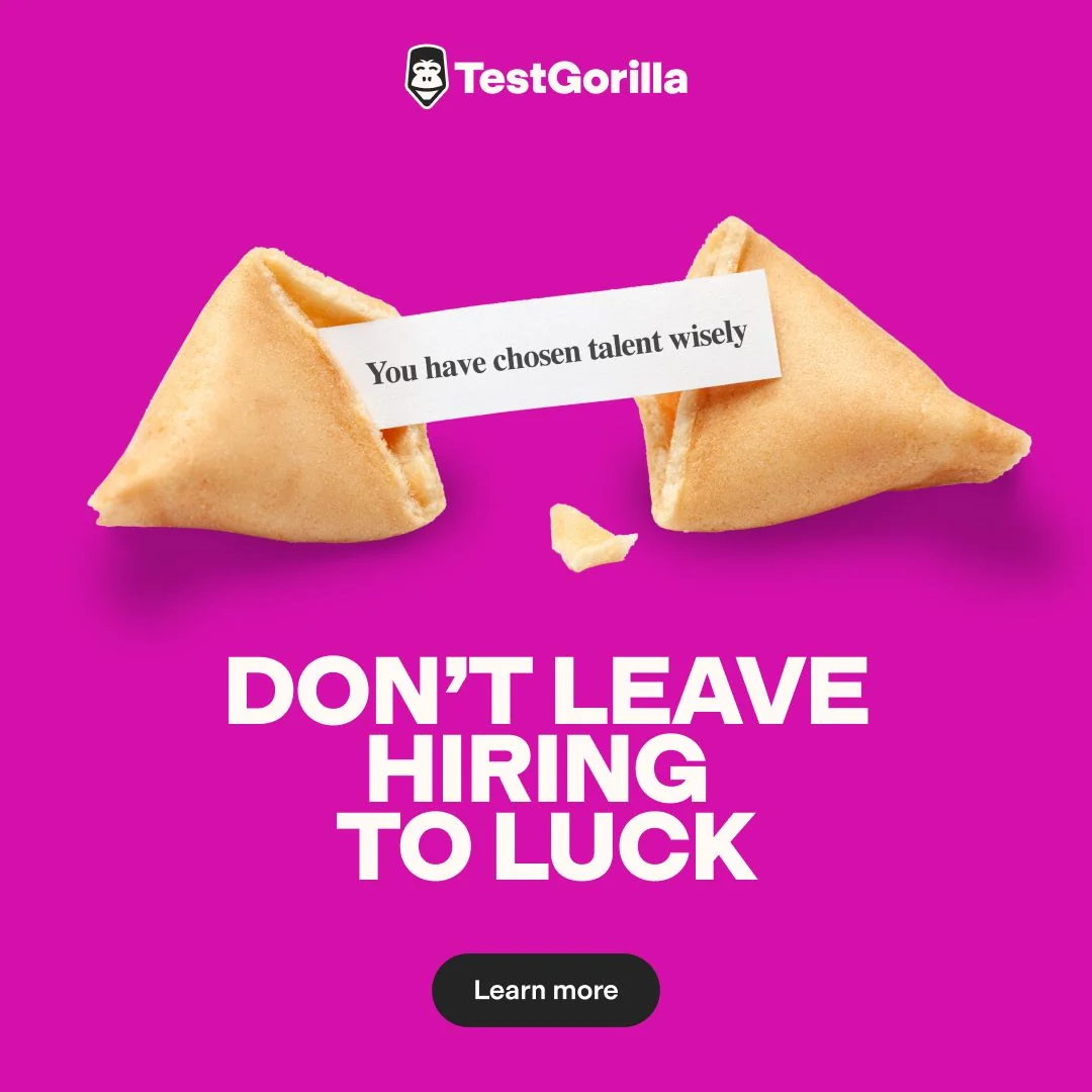 Trade luck for skills-based hiring with TestGorilla.