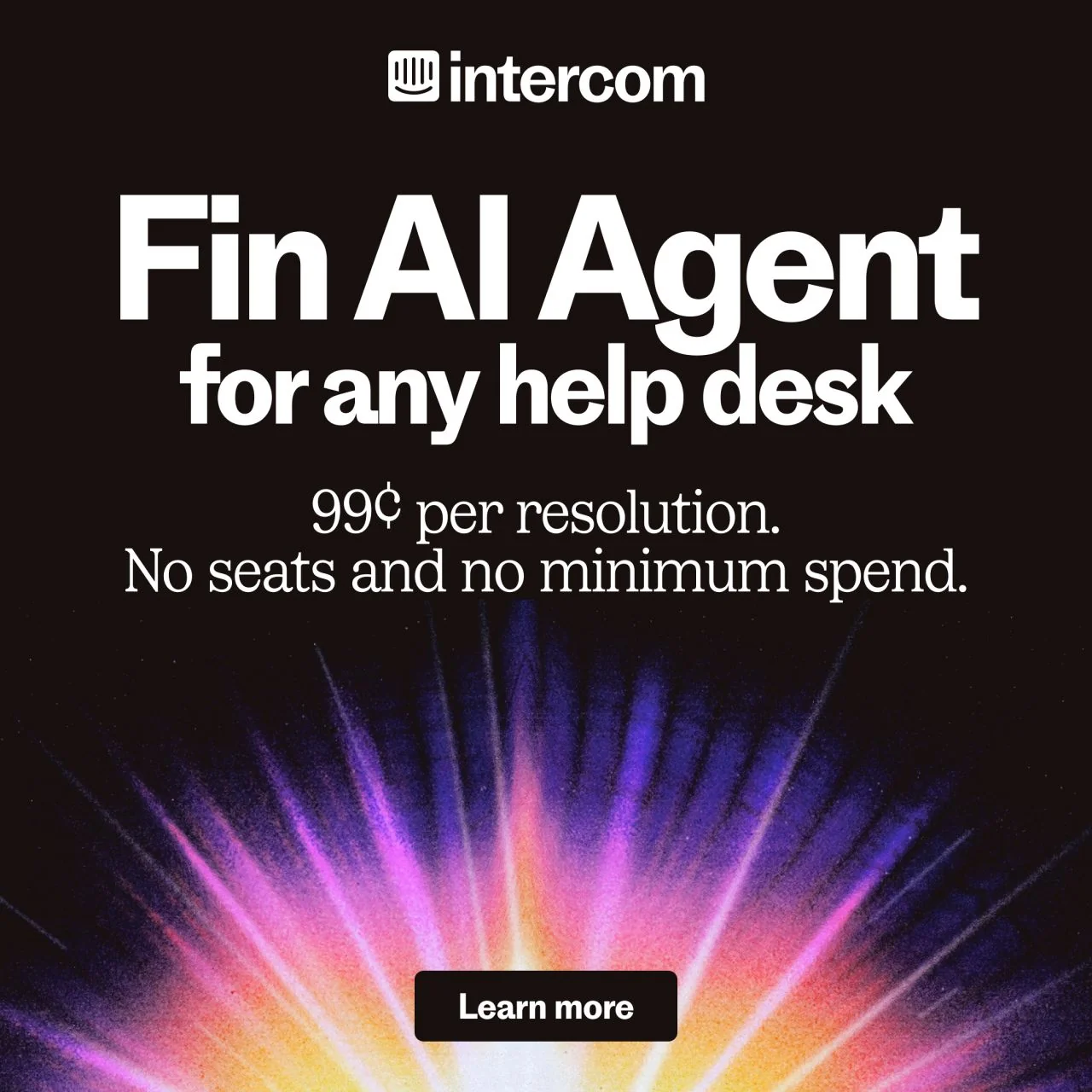 99¢/resolution—no seats and no minimum spend