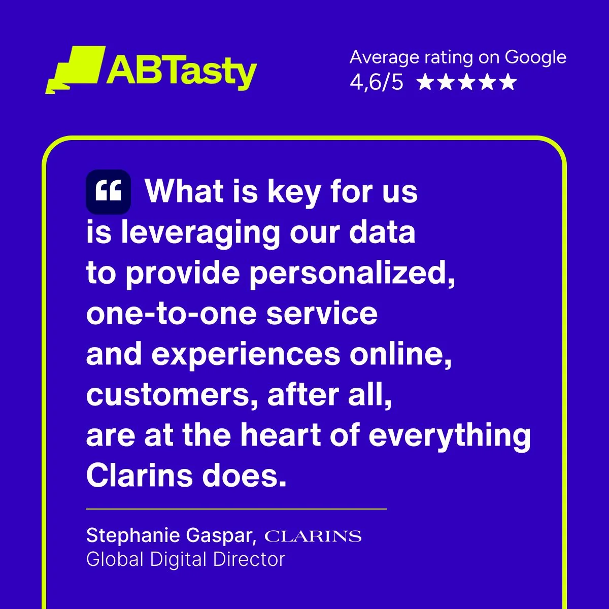 Clarins bets on personnalization. Why not you?