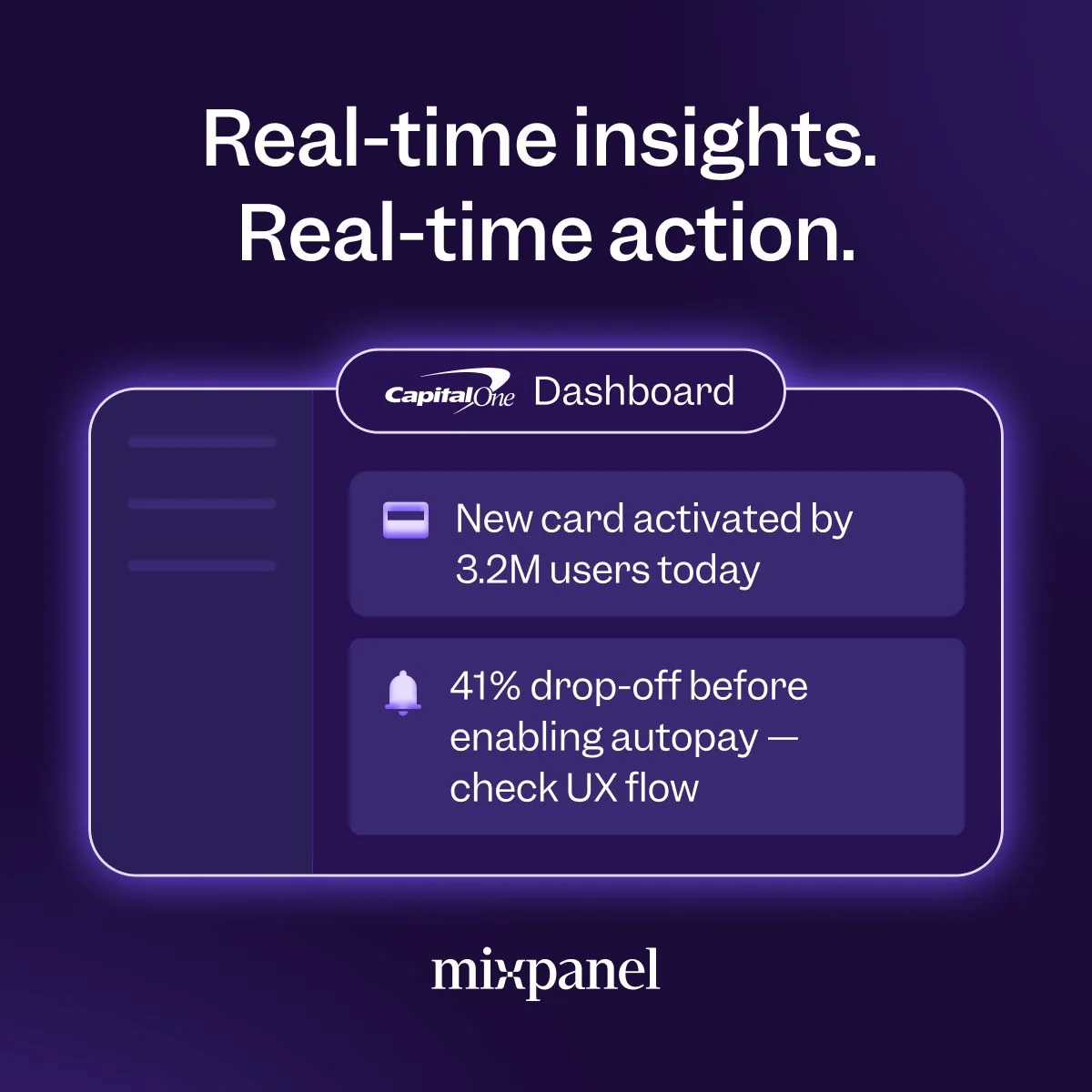Activate product insights like your customers activate new cards—instantly