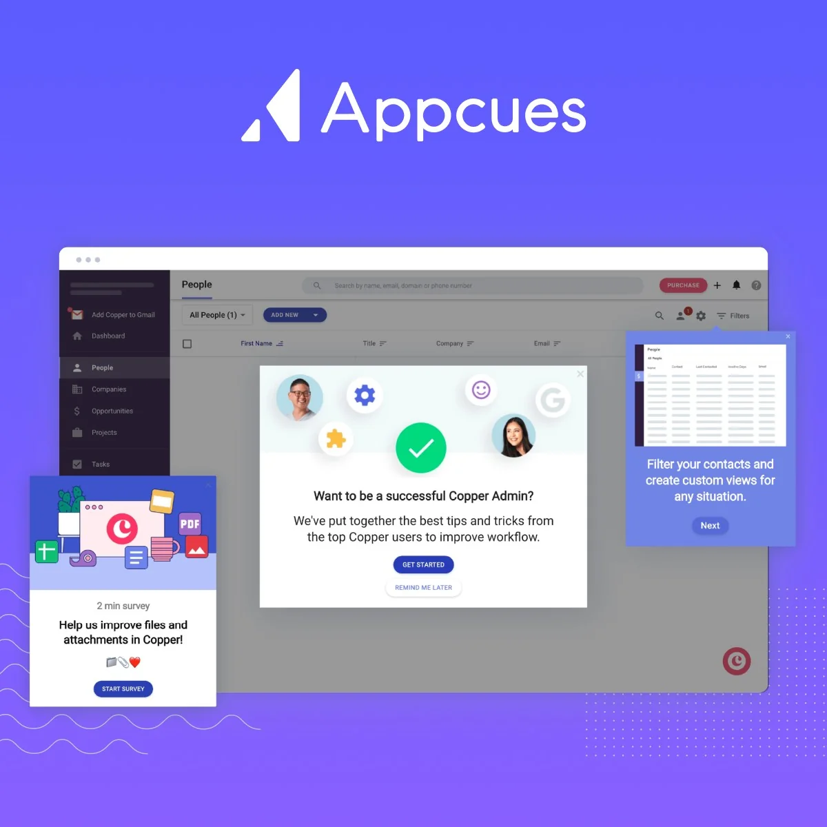 Take a 2-minute tour of Appcues now