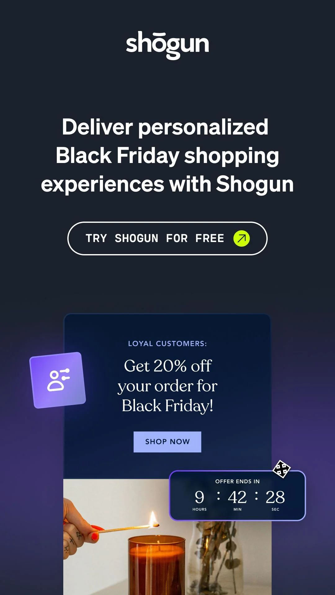 Try Shogun's Personalization