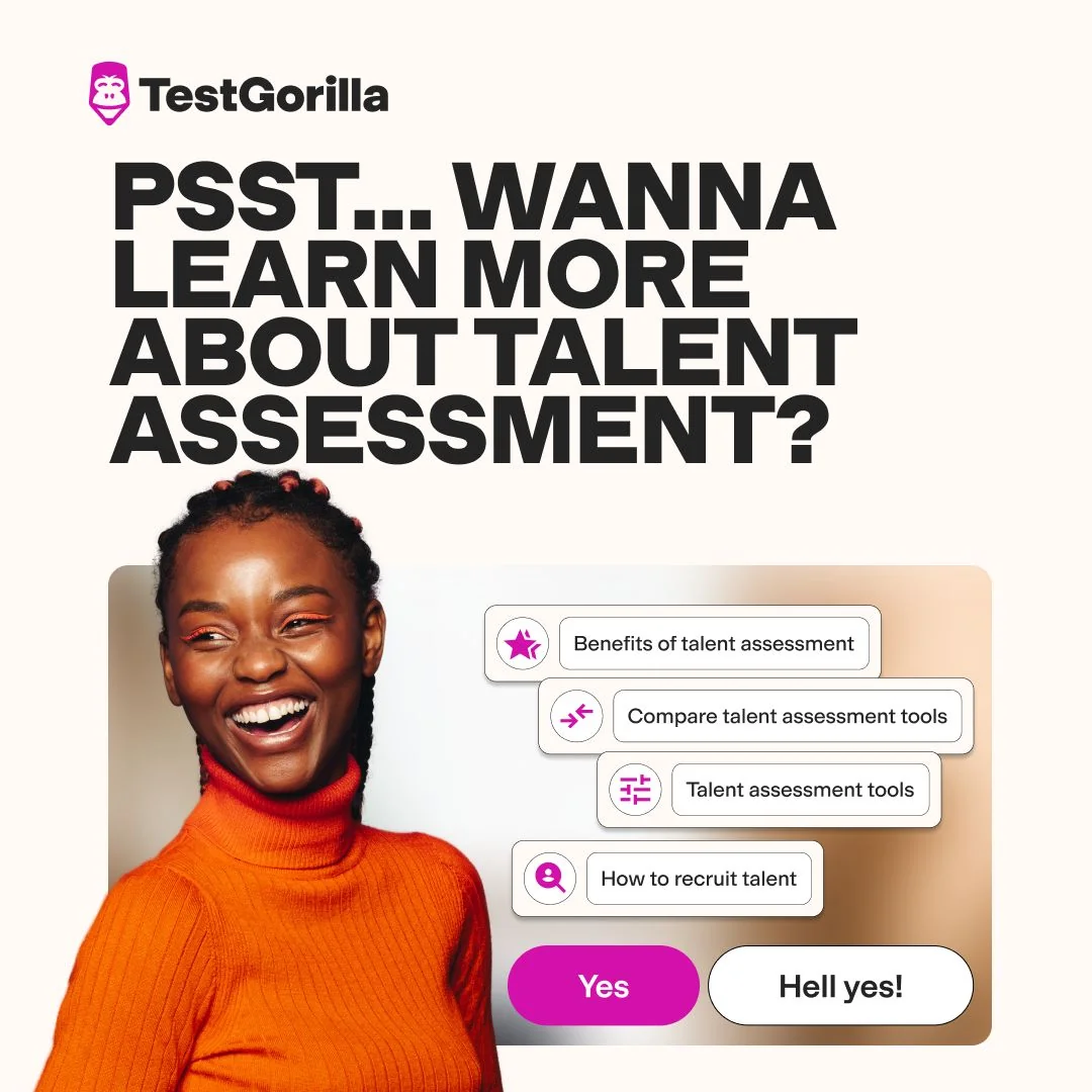 Learn more about TestGorilla's Talent Assessment hub today.