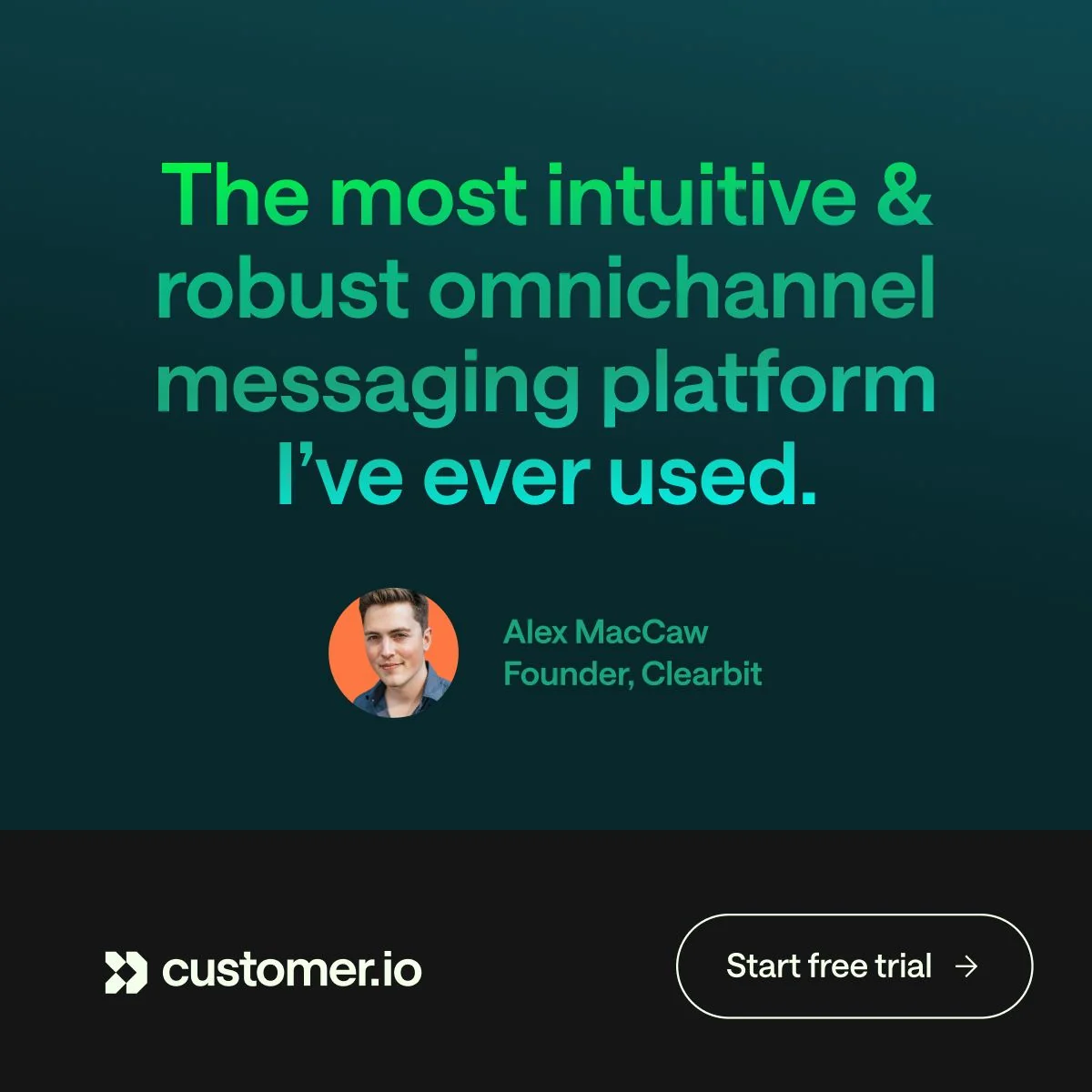 Try Customer.io free for 14 days
