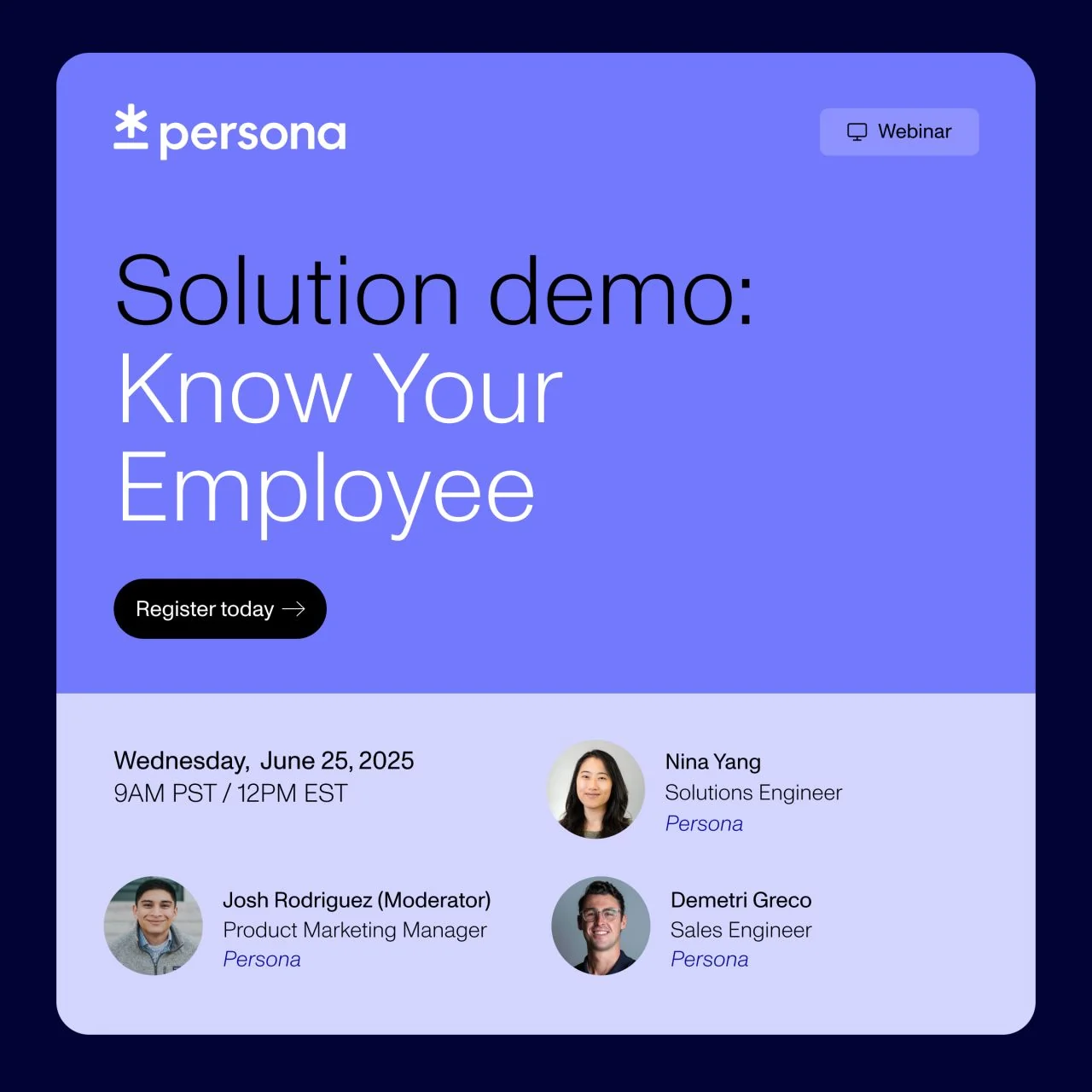 Live Webinar: June 25th at 9:00 AM PT / 12:00 PM ET