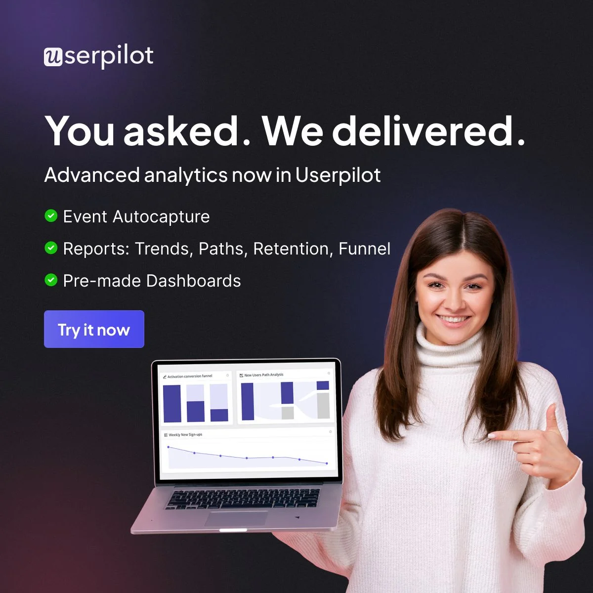 Advanced Analytics that finally deliver.