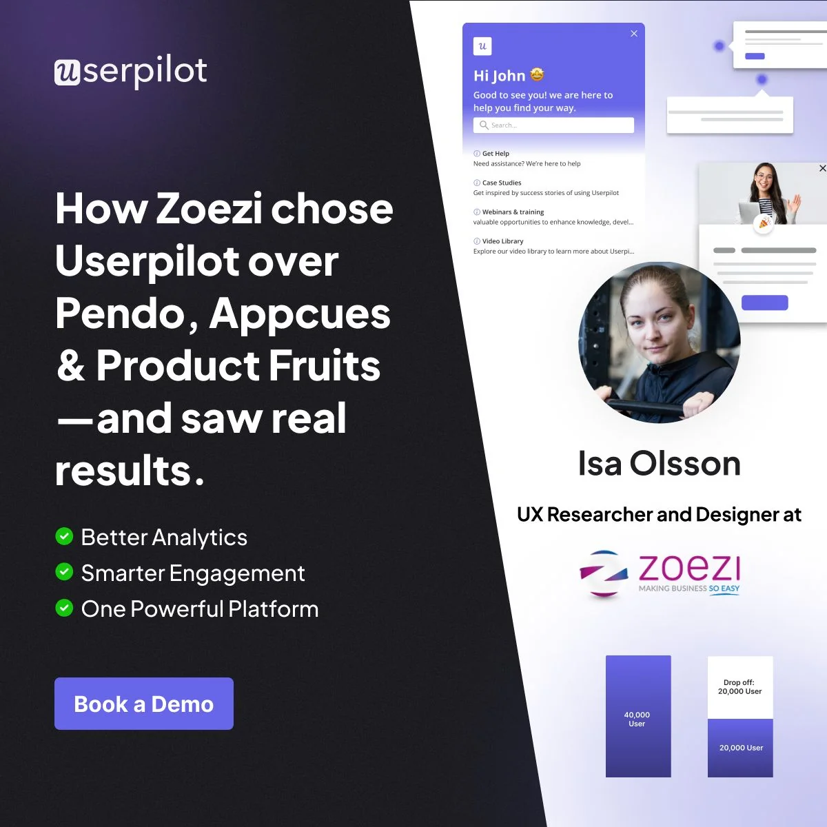 Why Zoezi Chose Userpilot Over Other Tools