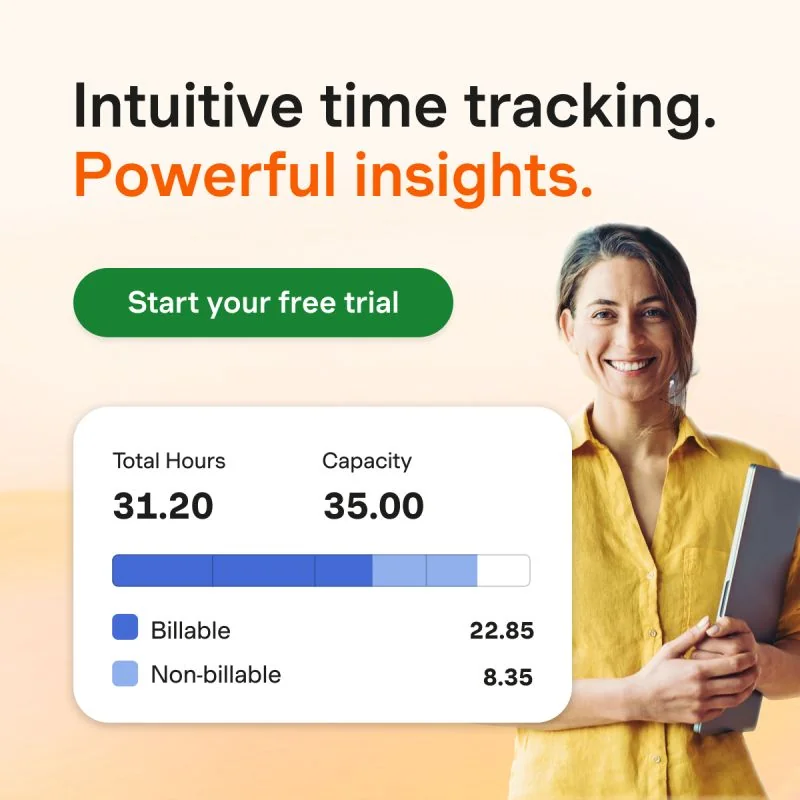 Start tracking time today - for free.