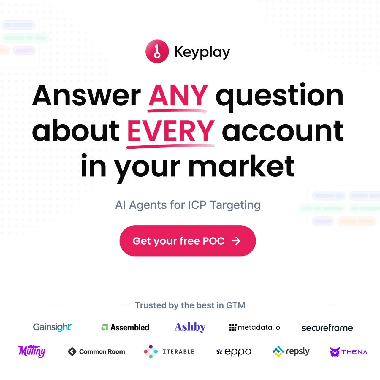 Answer ANY Question about EVERY Account in Your Market